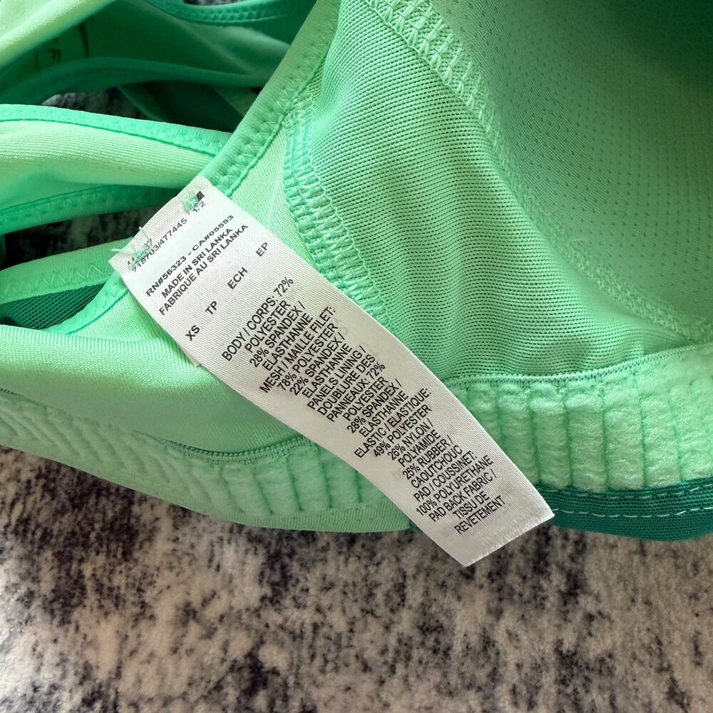 Nike Dri-FIT Shape High-Support Zip-Front Sports Bra Green DN4219-342 Womens XS - Picture 6 of 9